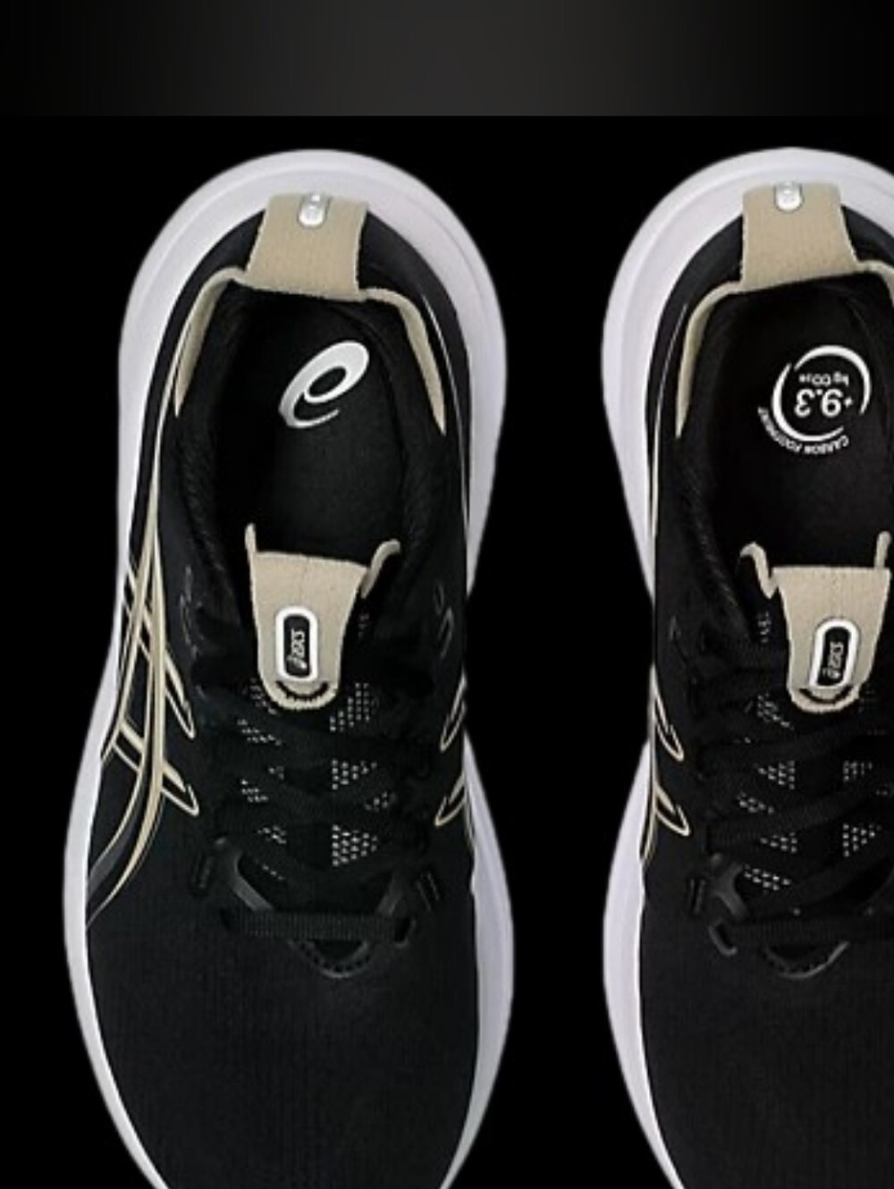 ASICS GEL-NIMBUS 28 women's running shoes in Black/Feather Grey Size 6.5 NIB - Picture 5 of 6